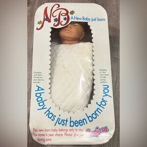Vintage Berjusa Newborn Poseable Baby Doll